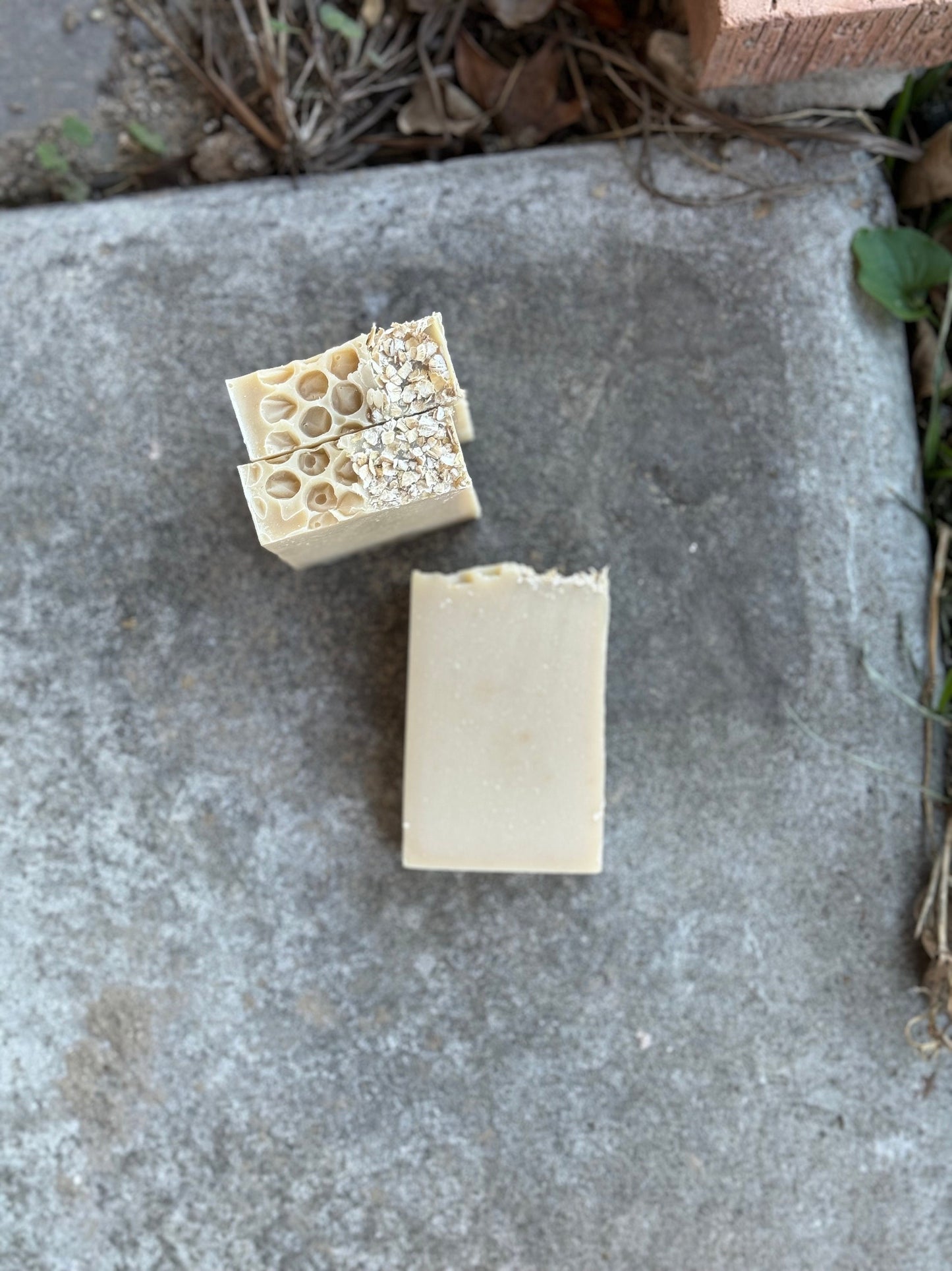 Oatmeal Milk & Honey Bar Soap| Cold Process Soap | Shea Butter | Hemp Seed Oil | All Natural Soap | Coconut Milk Powder