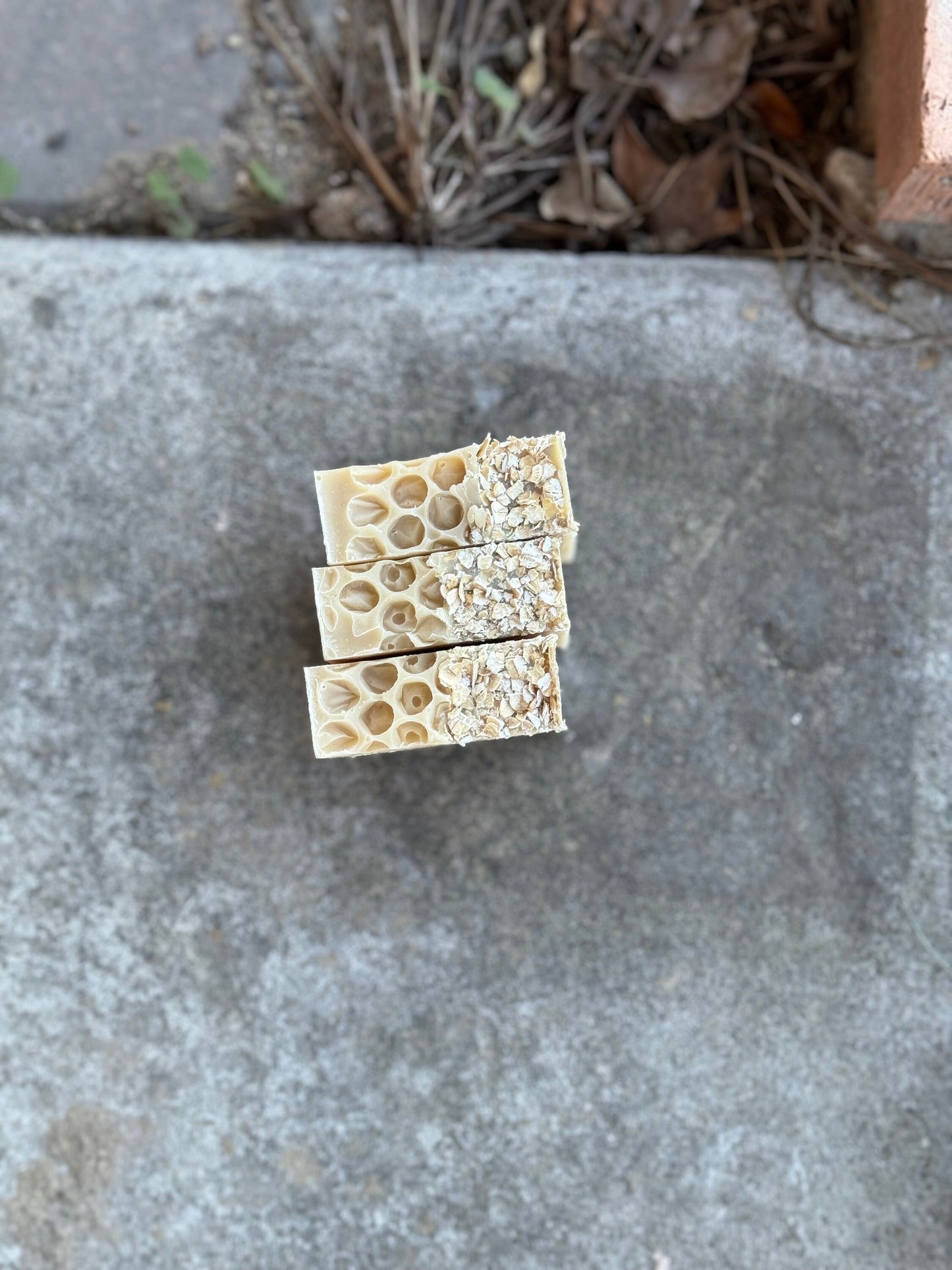 Oatmeal Milk & Honey Bar Soap| Cold Process Soap | Shea Butter | Hemp Seed Oil | All Natural Soap | Coconut Milk Powder