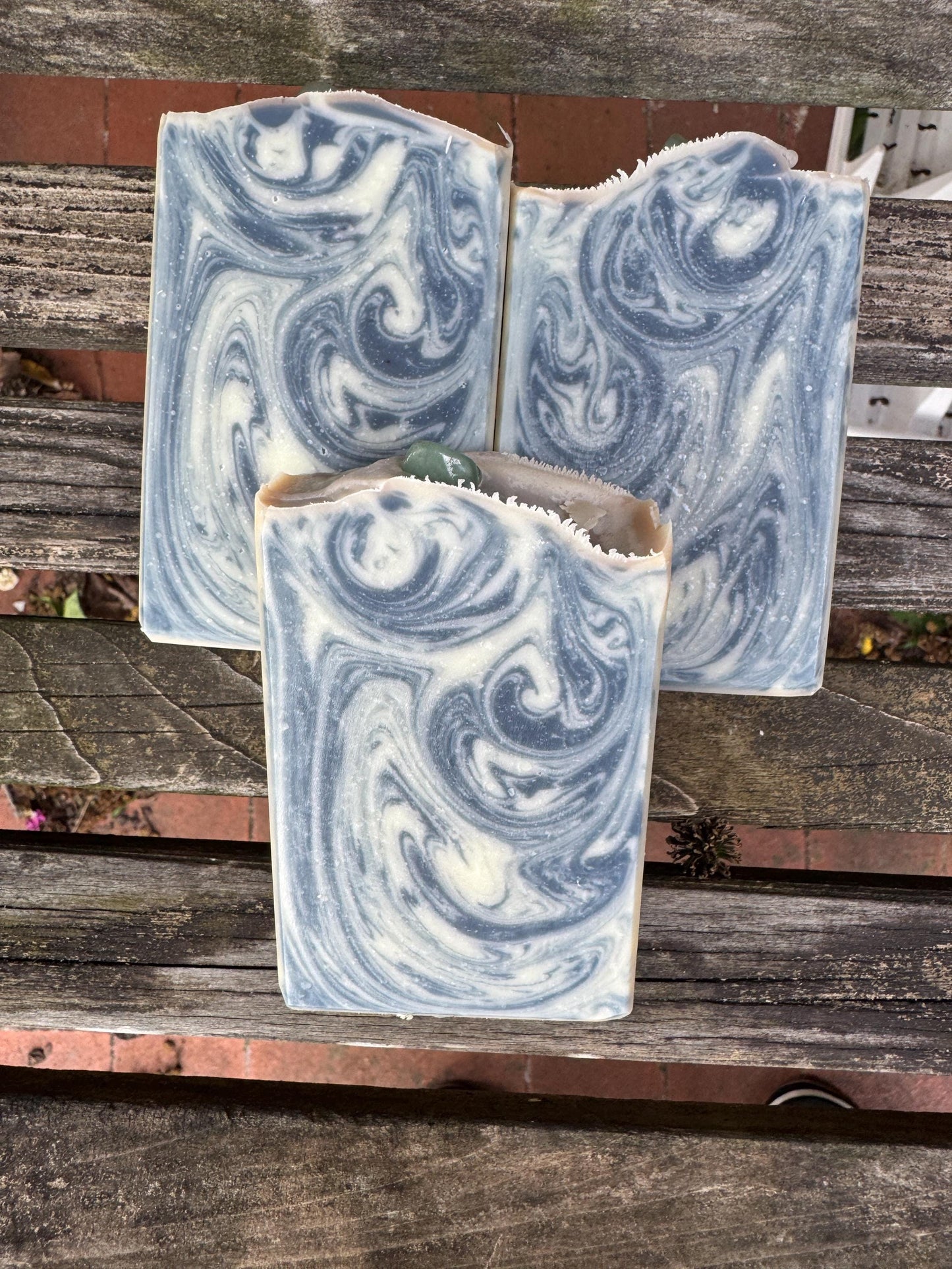 Eucalyptus Spearmint Bar Soap | Essential Oils | Aventurine Stone | All Natural | Cold Process Soap|