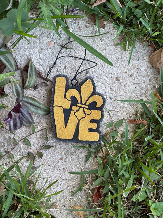 Saints Car Freshie | Fleur De Lis | Gold | Black |Car Freshie | Car Freshy | Football | Air Freshener | Car
