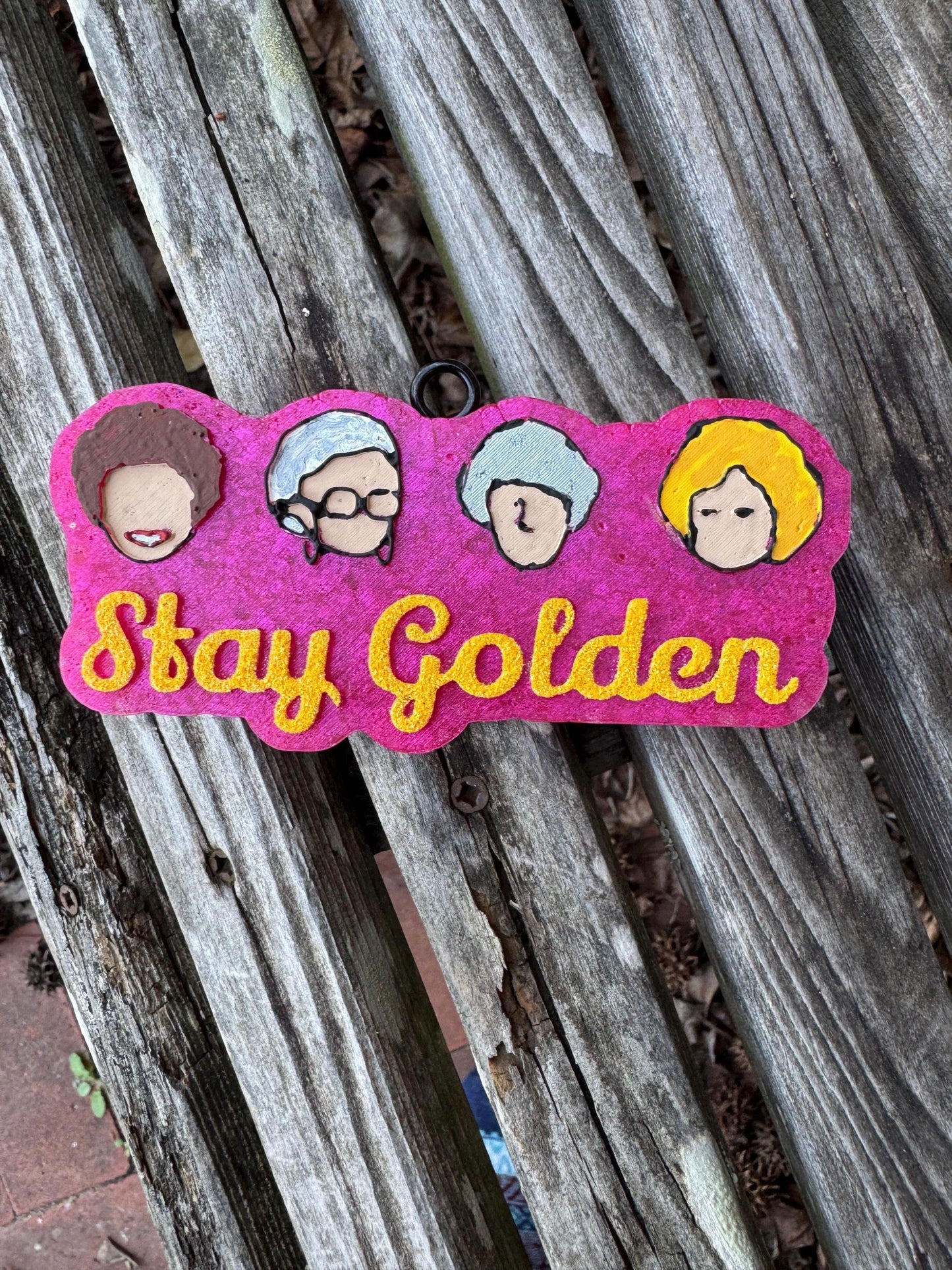 Stay Golden Car  Freshie   | Car Freshie | Car Freshy | Air Freshener | Gift | Gllitter | Golden | Girls | Television