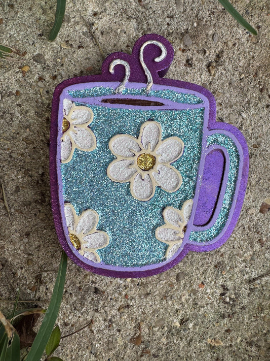 Coffee Mug Car Freshie  | Car Freshie | Car Freshy | Air Freshener | Gift