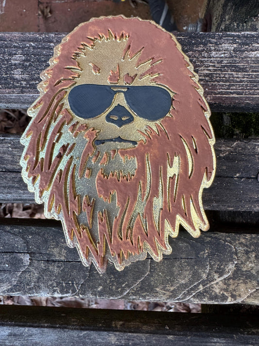Chewbacca Car Freshie | Sasquatch | Car Freshie | Car Freshy | Air Freshener | Sparkle | Glitter | Sunglasses