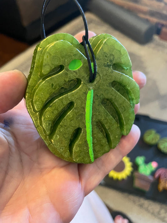 Monstera Car Freshie | Monsters Leaf | Plant |Car Freshie | Car Freshy |