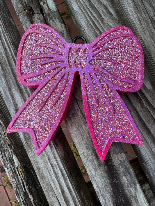 Pink Bow Car Freshie   | Car Freshie | Car Freshy | Air Freshener | Gift | Gllitter | Pink | Bow