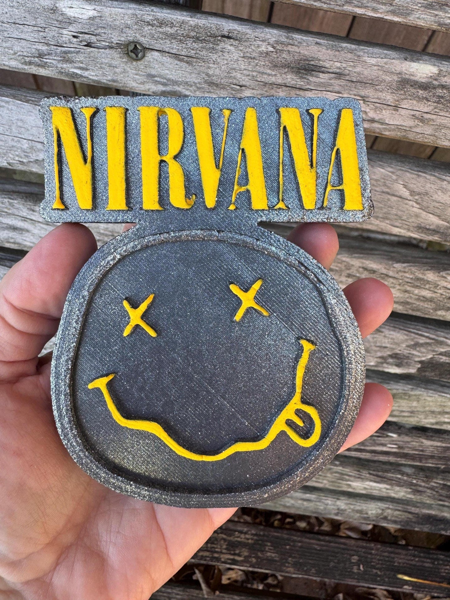Smells Like Teen Spirit Car Freshie | Car Freshie | Car Freshy | Alternative | Band | Grunge | Dead Smiley Face
