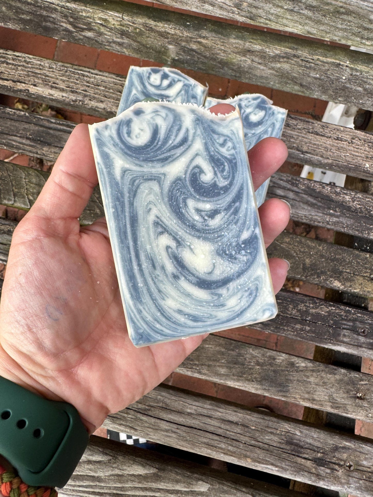 Eucalyptus Spearmint Bar Soap | Essential Oils | Aventurine Stone | All Natural | Cold Process Soap|